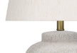 Lighting, 22'h, Table Lamp, Cream Concrete, Ivory / Cream Shade, Modern Default -DTYStore