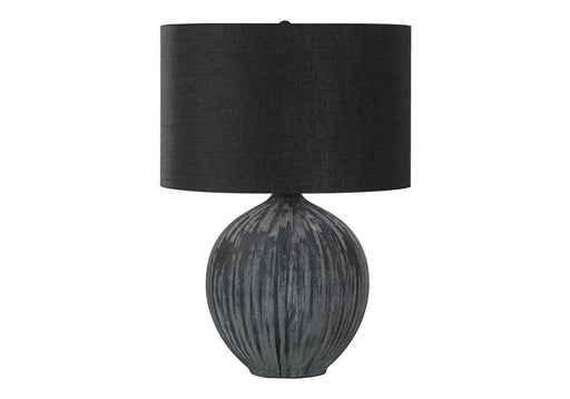Lighting, 23'h, Table Lamp, Black Ceramic, Black Shade, Contemporary Default -DTYStore