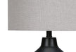 Lighting, 24'h, Table Lamp, Black Concrete, Grey Shade, Contemporary Default -DTYStore