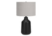 Lighting, 24'h, Table Lamp, Black Concrete, Grey Shade, Contemporary Default -DTYStore