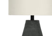 Lighting, 24'h, Table Lamp, Black Resin, Ivory / Cream Shade, Contemporary Default -DTYStore