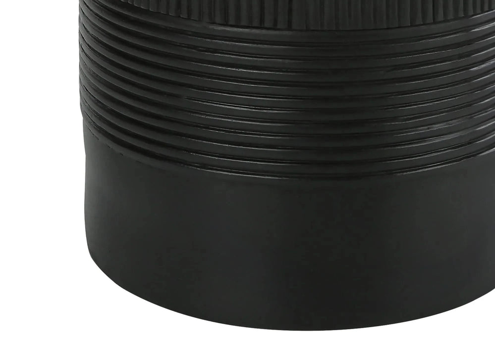 Lighting, 24'h, Table Lamp, Black Resin, Ivory / Cream Shade, Contemporary Default -DTYStore