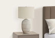 Lighting, 24'h, Table Lamp, Cream Resin, Ivory / Cream Shade, Transitional Default -DTYStore