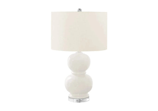 Lighting, 25'h, Cream Ceramic, Ivory / Cream Shade, Contemporary Default -DTYStore