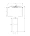 Lighting, 25'h, Table Lamp, Black Concrete, Black Shade, Contemporary Default -DTYStore