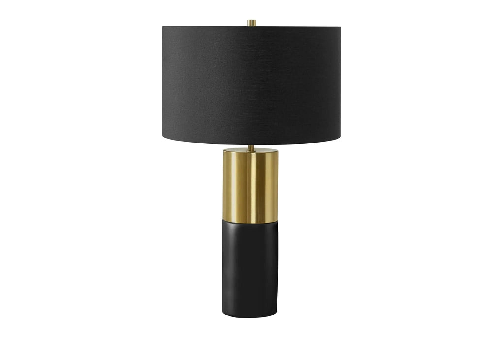 Lighting, 25'h, Table Lamp, Black Concrete, Black Shade, Contemporary Default -DTYStore