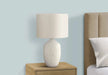 Lighting, 25'h, Table Lamp, Cream Ceramic, Ivory / Cream Shade, Transitional Default -DTYStore