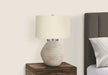 Lighting, 25'h, Table Lamp, Cream Concrete, Beige Shade, Contemporary Default -DTYStore