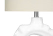 Lighting, 25'h, Table Lamp, Cream Resin, Ivory / Cream Shade, Modern Default -DTYStore