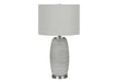 Lighting, 25'h, Table Lamp, Grey Ceramic, Grey Shade, Modern Default -DTYStore