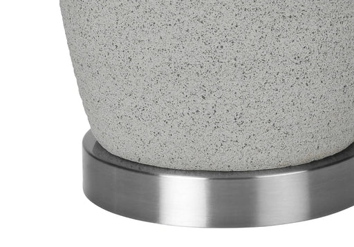Lighting, 25'h, Table Lamp, Grey Ceramic, Grey Shade, Modern Default -DTYStore