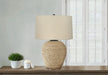 Lighting, 25'h, Table Lamp, Rattan, Beige Shade, Transitional Default -DTYStore