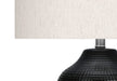 Lighting, 26'h, Table Lamp, Black Ceramic, Ivory / Cream Shade, Contemporary Default -DTYStore