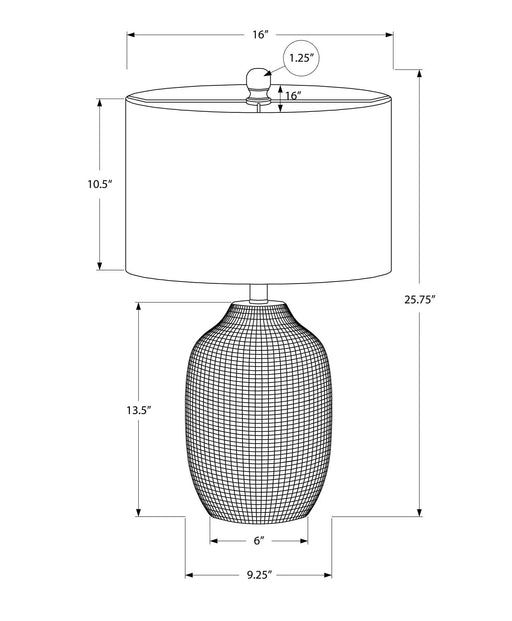 Lighting, 26'h, Table Lamp, Cream Ceramic, Ivory / Cream Shade, Contemporary Default -DTYStore