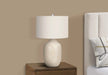 Lighting, 26'h, Table Lamp, Cream Ceramic, Ivory / Cream Shade, Contemporary Default -DTYStore