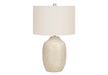 Lighting, 26'h, Table Lamp, Cream Ceramic, Ivory / Cream Shade, Contemporary Default -DTYStore
