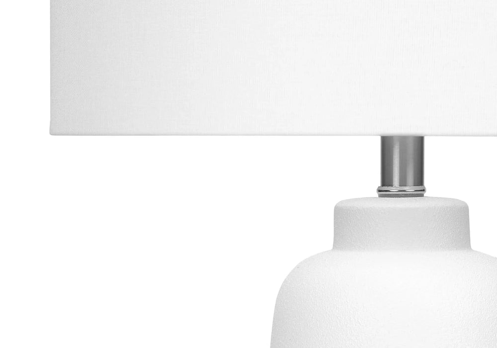 Lighting, 26'h, Table Lamp, Cream Ceramic, Ivory / Cream Shade, Modern Default -DTYStore
