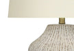 Lighting, 26'h, Table Lamp, Cream Ceramic, Ivory / Cream Shade, Transitional Default -DTYStore