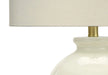 Lighting, 26'h, Table Lamp, Ivory / Cream Shade, Cream Ceramic, Transitional Default -DTYStore