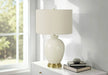Lighting, 26'h, Table Lamp, Ivory / Cream Shade, Cream Ceramic, Transitional Default -DTYStore