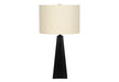 Lighting, 27'h, Table Lamp, Black Resin, Beige Shade, Modern Default -DTYStore