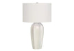 Lighting, 27'h, Table Lamp, Cream Ceramic, Ivory / Cream Shade, Modern Default -DTYStore