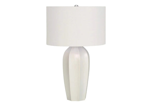 Lighting, 27'h, Table Lamp, Cream Ceramic, Ivory / Cream Shade, Modern Default -DTYStore