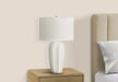 Lighting, 27'h, Table Lamp, Cream Ceramic, Ivory / Cream Shade, Modern Default -DTYStore
