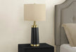 Lighting, 28'h, Table Lamp, Black Metal, Beige Shade, Contemporary Default -DTYStore