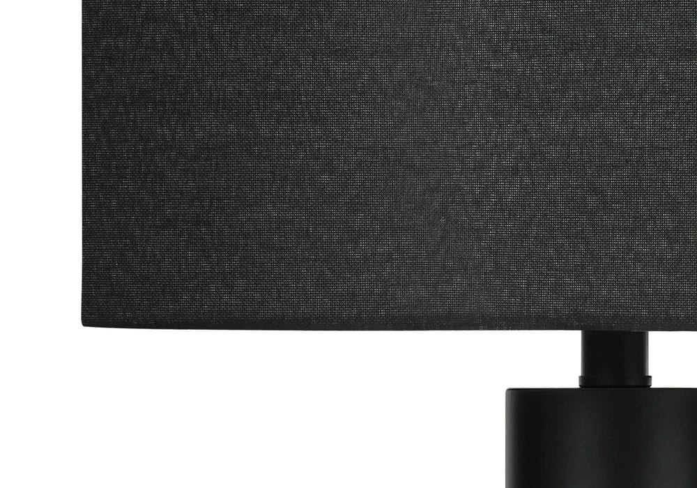 Lighting, 28'h, Table Lamp, Black Metal, Black Shade, Contemporary Default -DTYStore