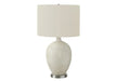 Lighting, 28'h, Table Lamp, Cream Ceramic, Ivory / Cream Shade, Contemporary Default -DTYStore