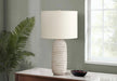 Lighting, 28'h, Table Lamp, Cream Resin, Ivory / Cream Shade, Transitional Default -DTYStore