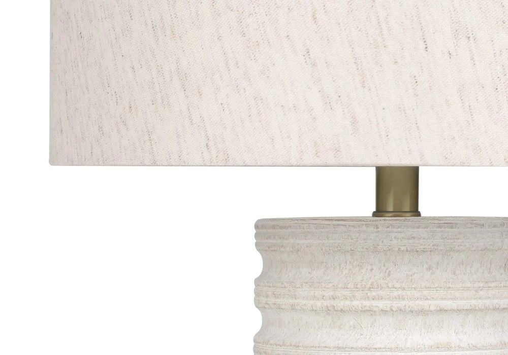 Lighting, 28'h, Table Lamp, Cream Resin, Ivory / Cream Shade, Transitional Default -DTYStore