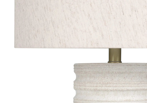 Lighting, 28'h, Table Lamp, Cream Resin, Ivory / Cream Shade, Transitional Default -DTYStore