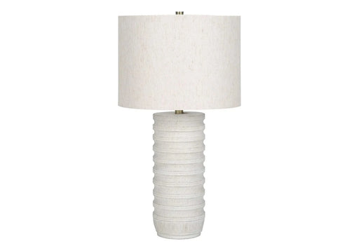Lighting, 28'h, Table Lamp, Cream Resin, Ivory / Cream Shade, Transitional Default -DTYStore
