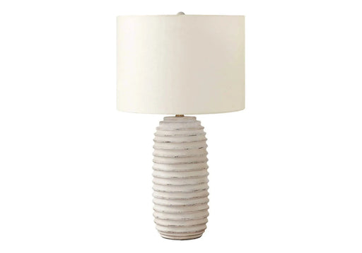 Lighting, 28'h, Table Lamp, Cream Resin, Ivory / Cream Shade, Transitional Default -DTYStore