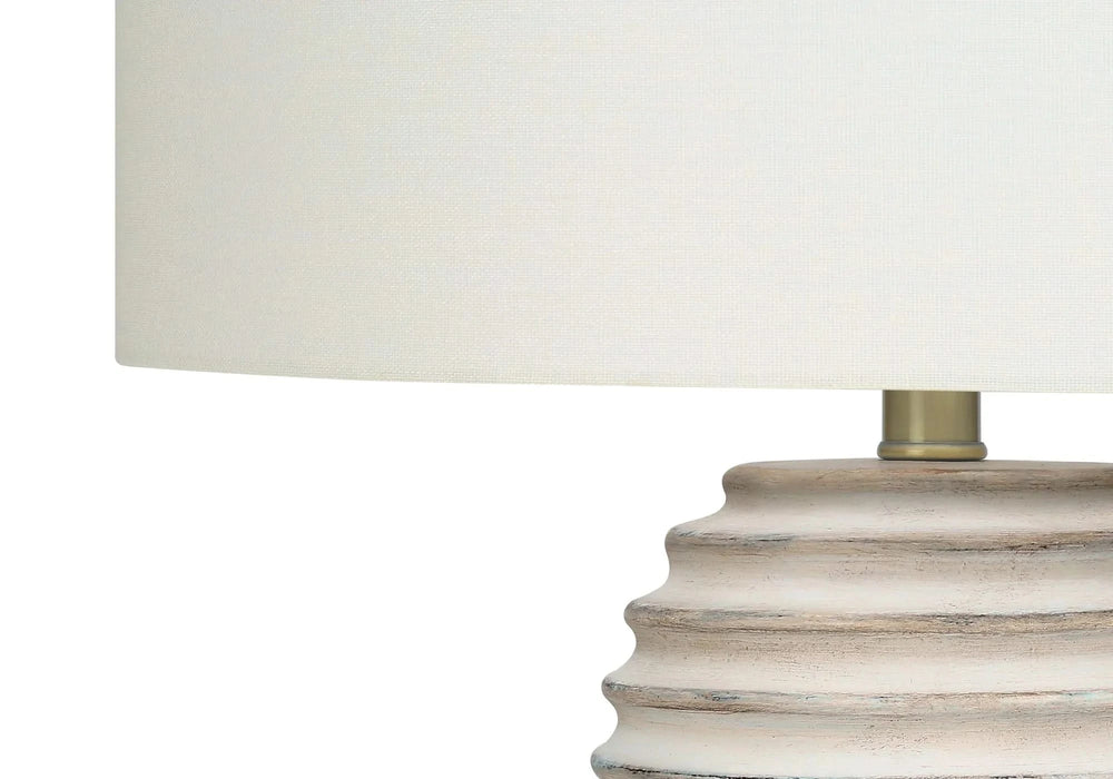Lighting, 28'h, Table Lamp, Cream Resin, Ivory / Cream Shade, Transitional Default -DTYStore