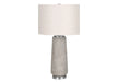 Lighting, 29'h, Table Lamp, Grey Resin, Ivory / Cream Shade, Modern Default -DTYStore