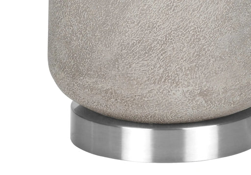 Lighting, 29'h, Table Lamp, Grey Resin, Ivory / Cream Shade, Modern Default -DTYStore