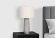 Lighting, 29'h, Table Lamp, Grey Resin, Ivory / Cream Shade, Modern Default -DTYStore