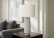 Lighting, 29'h, Table Lamp, Grey Resin, Ivory / Cream Shade, Modern Default -DTYStore