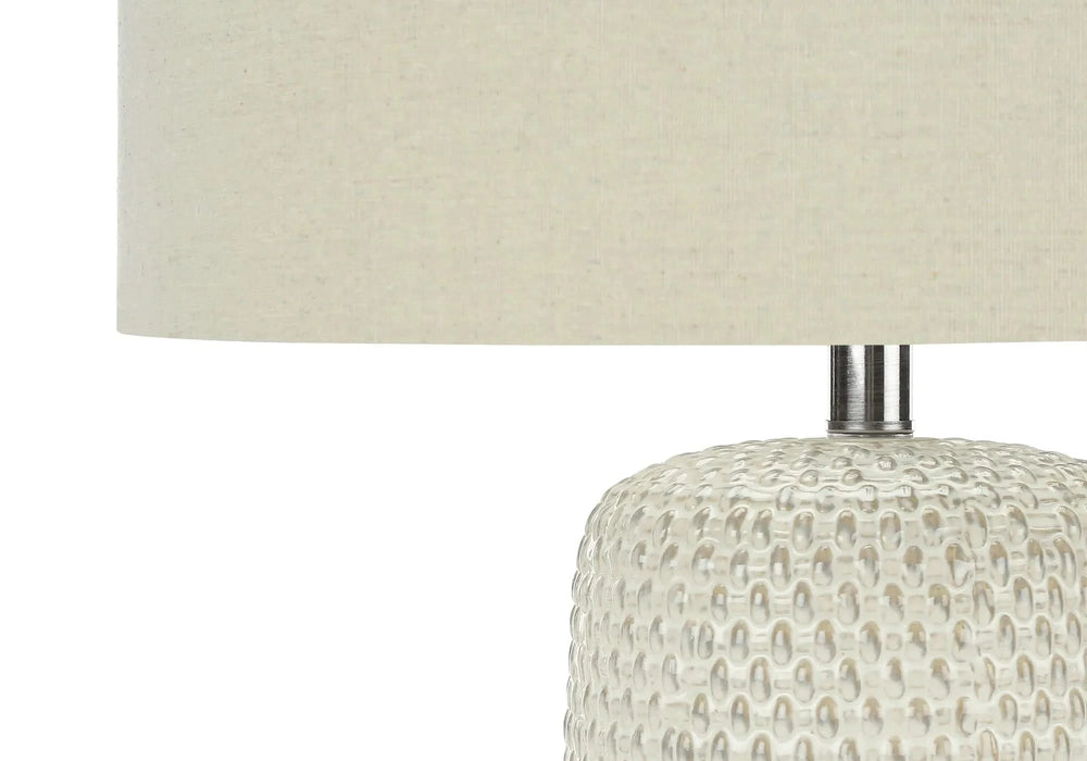 Lighting, 31'h, Table Lamp, Cream Ceramic, Beige Shade, Contemporary Default -DTYStore
