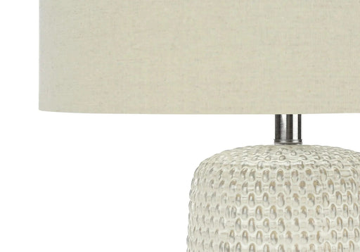 Lighting, 31'h, Table Lamp, Cream Ceramic, Beige Shade, Contemporary Default -DTYStore