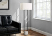 Lighting, 62'h, Floor Lamp, Black Metal, Ivory / Cream Shade, Contemporary Default -DTYStore