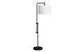 Lighting, 63'h, Floor Lamp, Black Metal, Ivory / Cream Shade, Contemporary Default -DTYStore