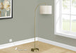 Lighting, 65'h, Floor Lamp, Brass Metal, Ivory / Cream Shade, Contemporary Default -DTYStore