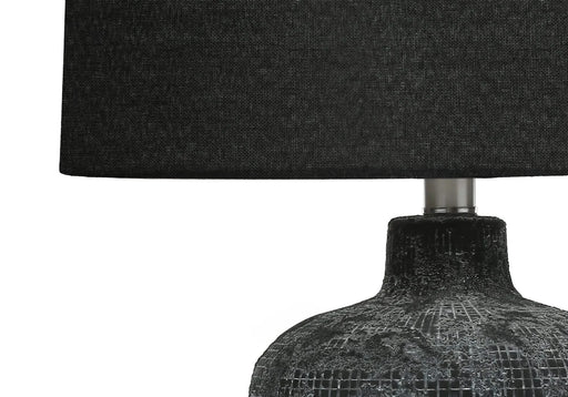 Lighting, Table Lamp, 24'h, Black Ceramic, Black Shade, Contemporary Default -DTYStore