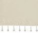 Lightweight Faux Silk Valance With Beads Champagne 50x26' Default -DTYStore