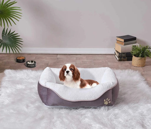 Lina Pet Bed, Anthracite Pet Bed , Large Size 23'' x 29'' Default -DTYStore