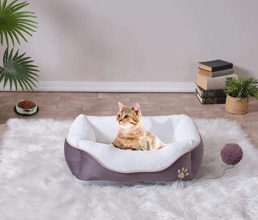 Lina Pet Bed, Anthracite Pet Bed , Small Size 19'' x 13'' Default -DTYStore